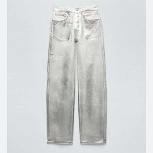 Zara silver jeans